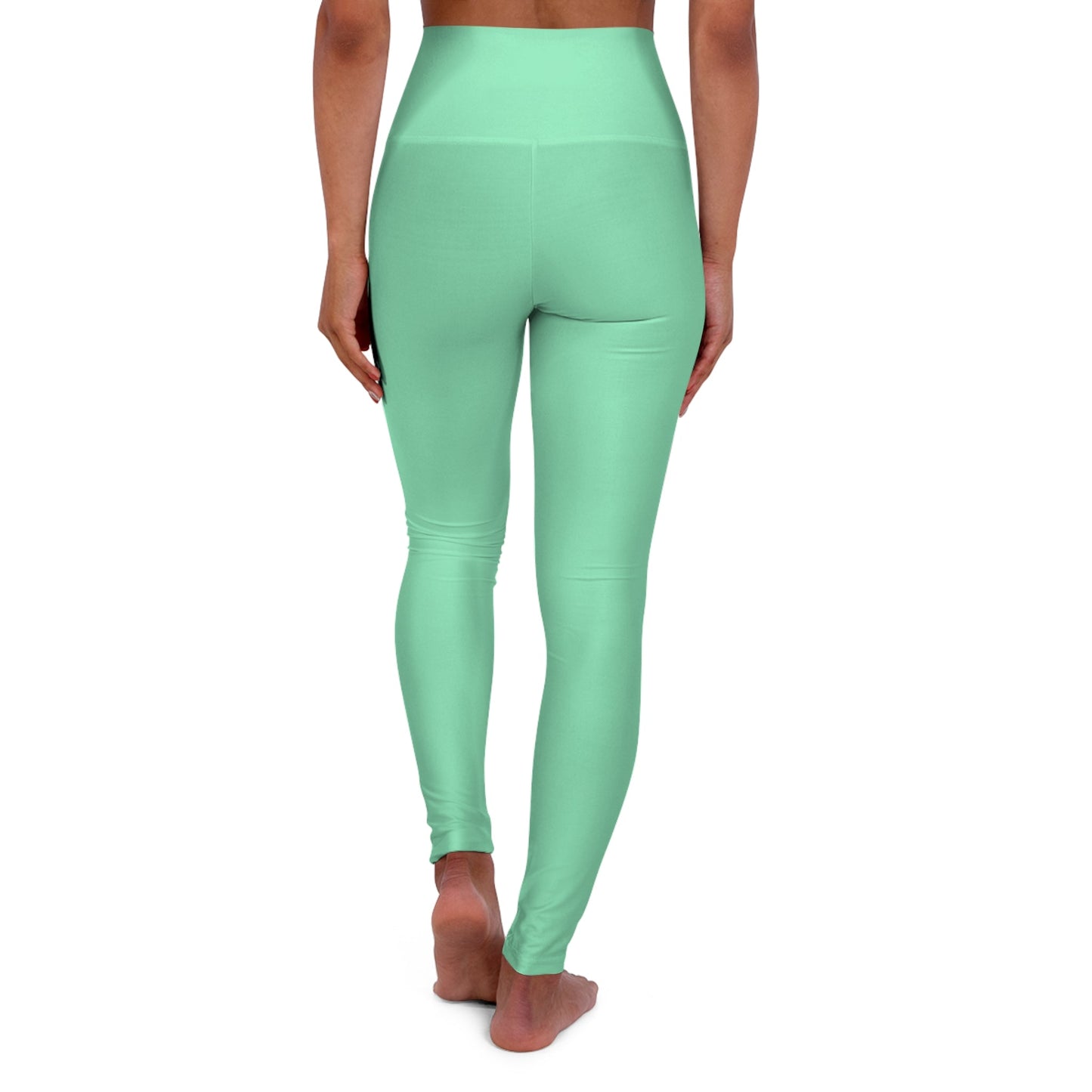 Womens High-waist Fitness Legging Yoga Pants, Seafoam Green