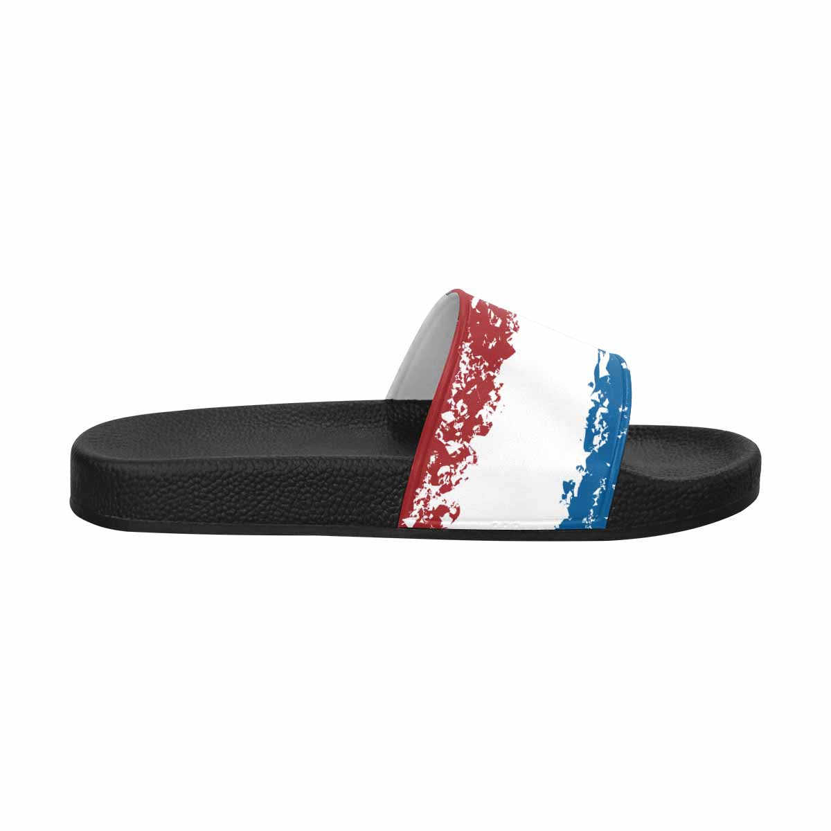 Mens Slide Sandals, Red White Blue Print