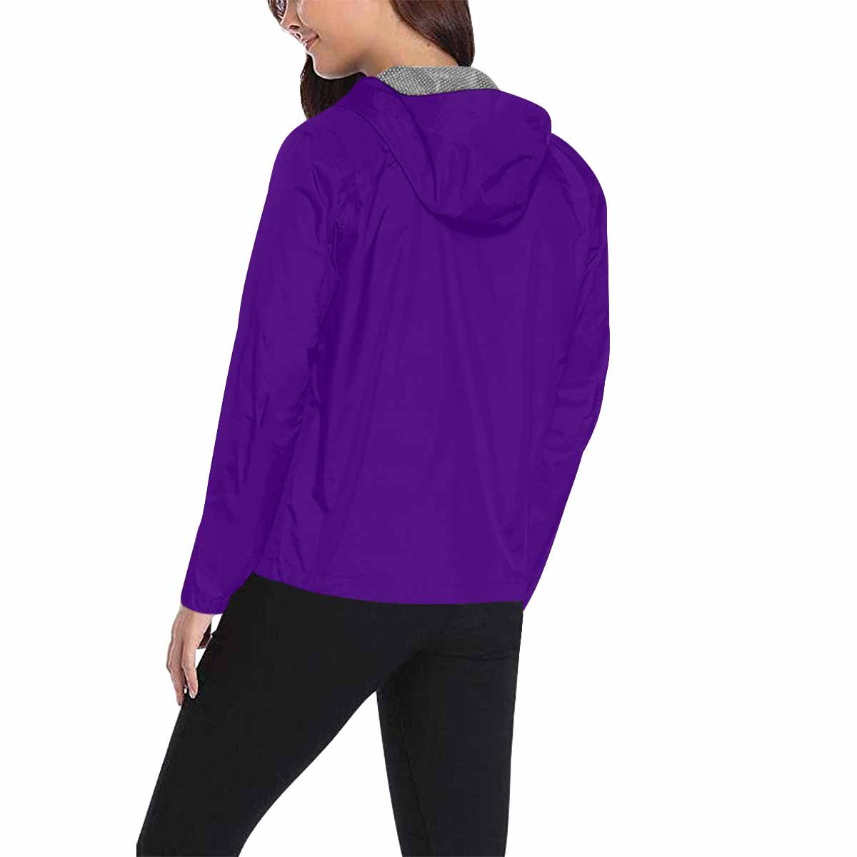 Indigo Purple Hooded Windbreaker Jacket - Men / Women