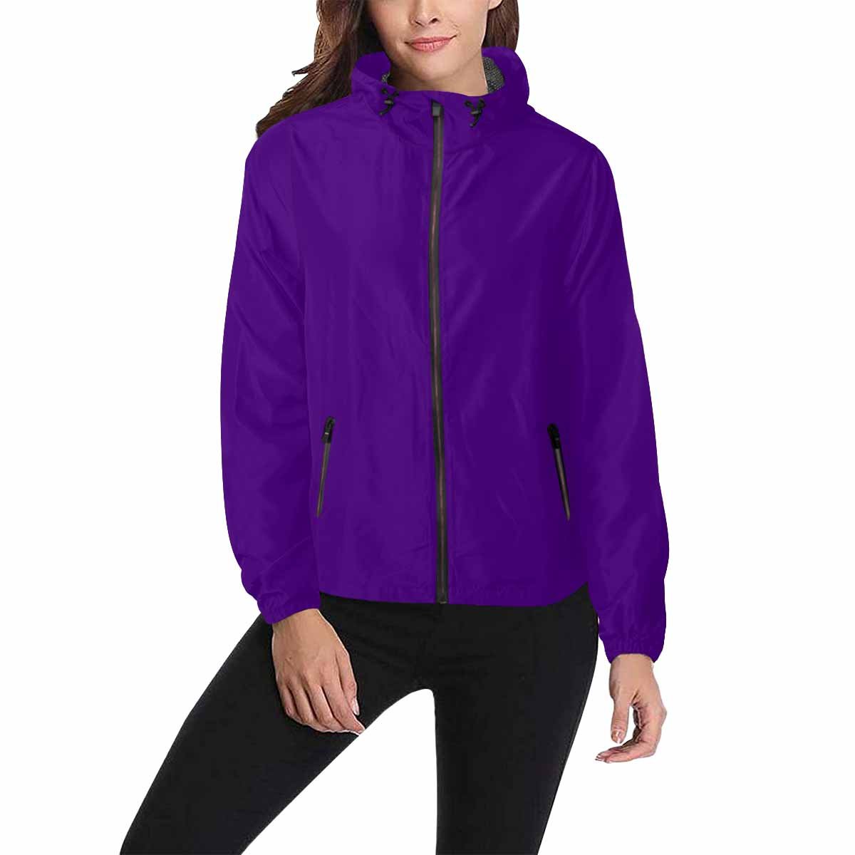 Indigo Purple Hooded Windbreaker Jacket - Men / Women