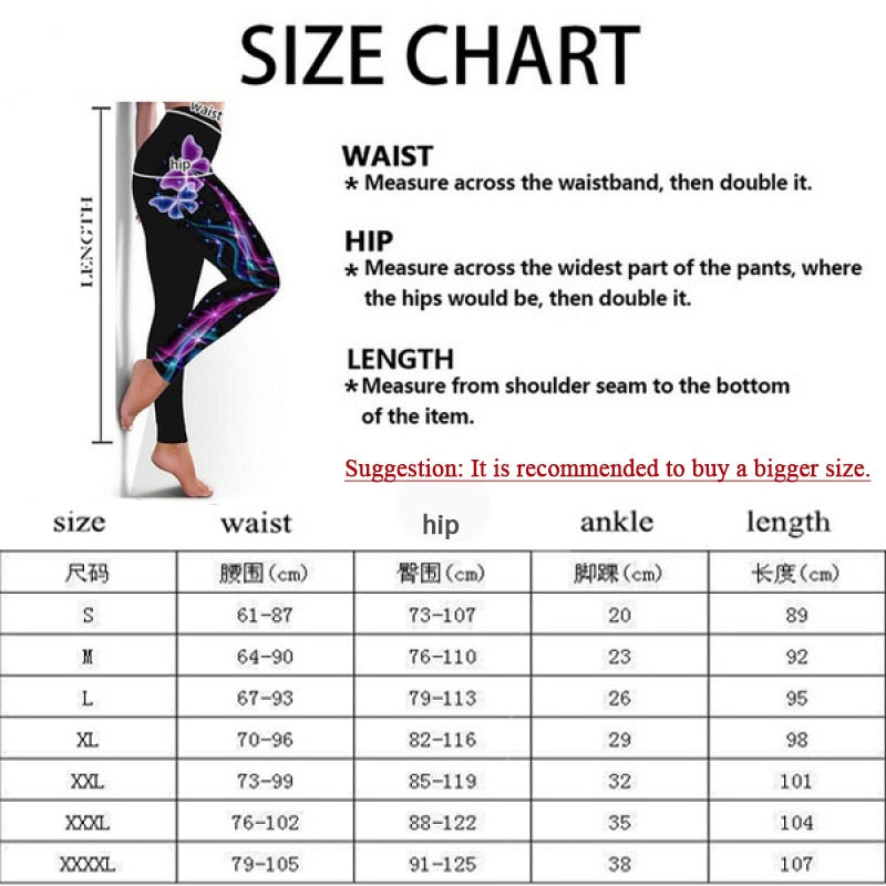 Sport Leggings Women 3D Snacks Print Tights Yoga Pants Gym Legins