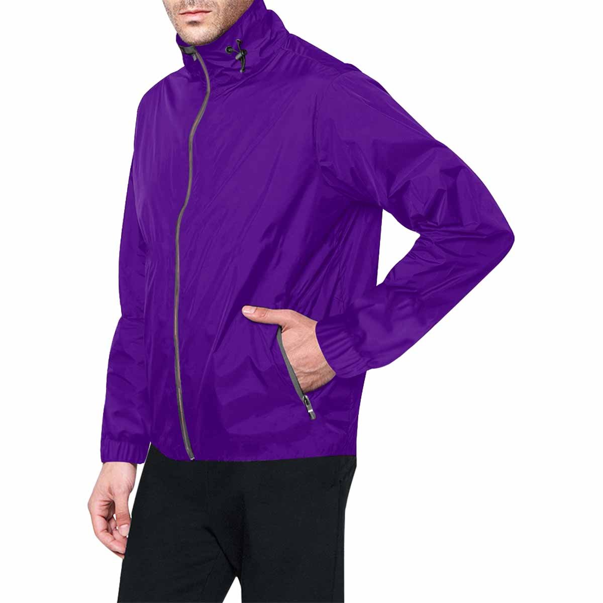 Indigo Purple Hooded Windbreaker Jacket - Men / Women