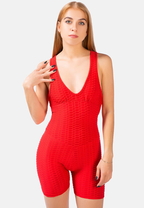 back cross strap yoga jumpsuit