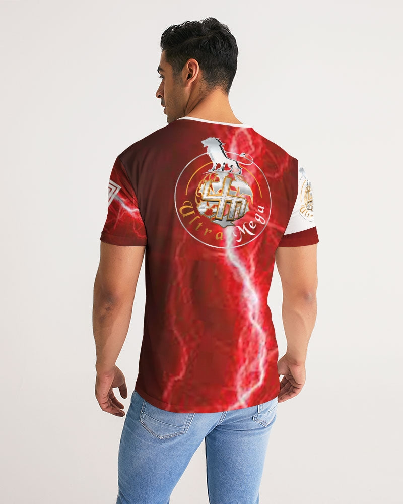 Red Lightning Mens Tee