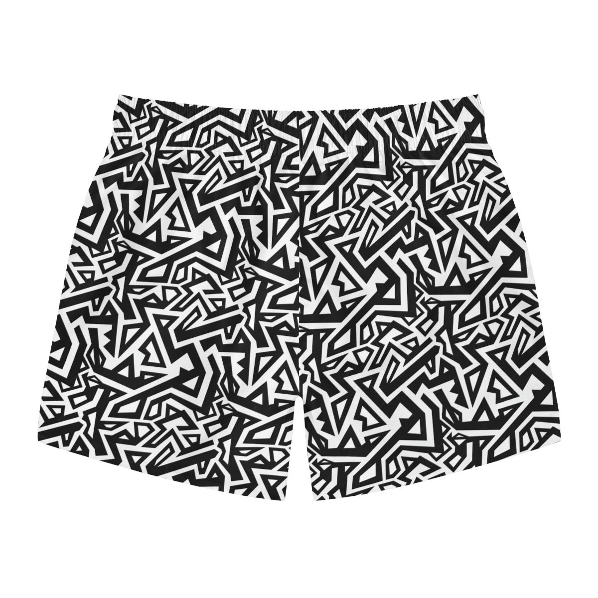 Men's Swim Trunks - B/W