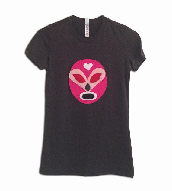 Luchador Rosa - Pink Mexican Wrestler Women T-Shirt