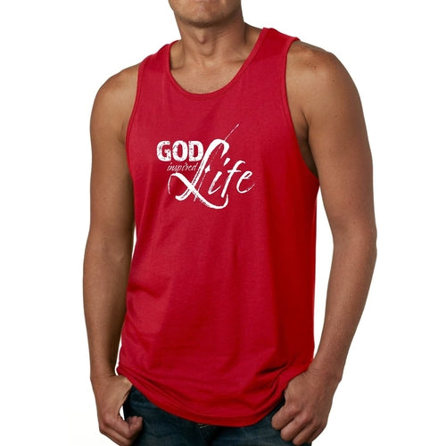 Mens Tank Top Fitness Shirt God Inspired Life