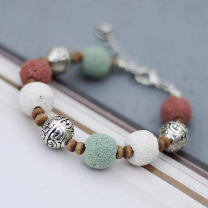 Multi Color Lava Stone Bracelet 3