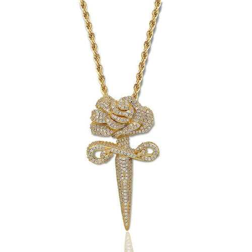 Mens Iced Out Hip Hop Chain Pendants Luxury Designer Necklace Hiphop