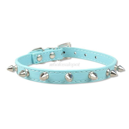 1 Row Cute Rivets Studded Dog Collar Puppy Cat