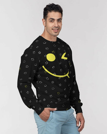 2882Sport™ Fit My Mood: Winky Face Men's French Terry Crewneck