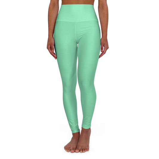 Womens High-waist Fitness Legging Yoga Pants, Seafoam Green
