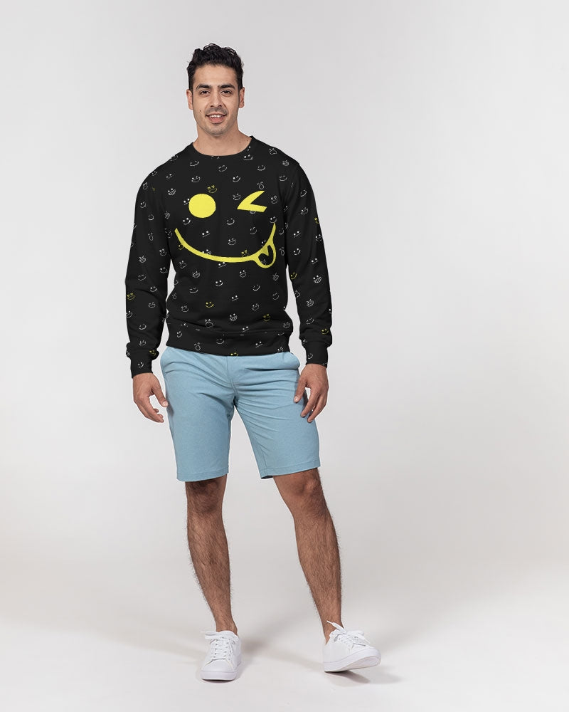2882Sport™ Fit My Mood: Winky Face Men's French Terry Crewneck