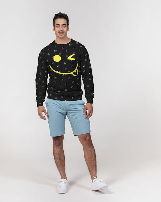 2882Sport™ Fit My Mood: Winky Face Men's French Terry Crewneck