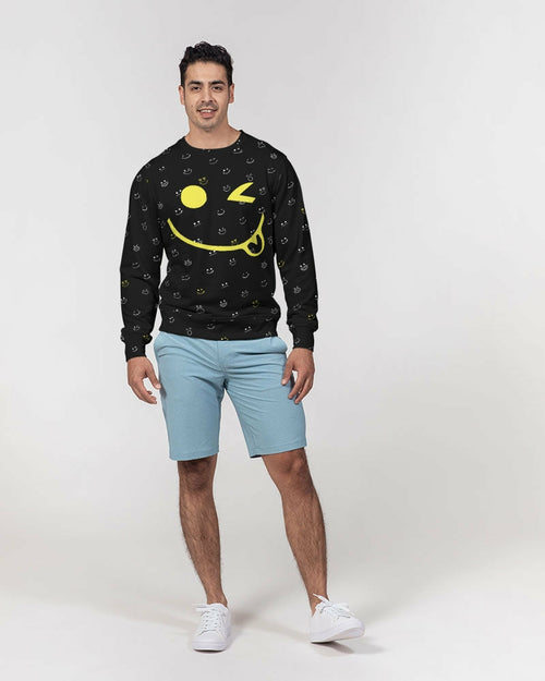 2882Sport™ Fit My Mood: Winky Face Men's French Terry Crewneck