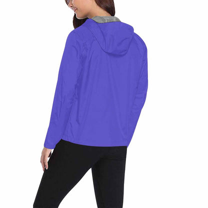 Blue Iris Hooded Windbreaker Jacket - Men / Women