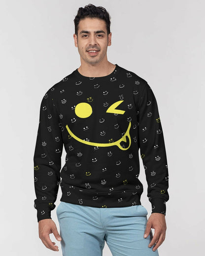 2882Sport™ Fit My Mood: Winky Face Men's French Terry Crewneck