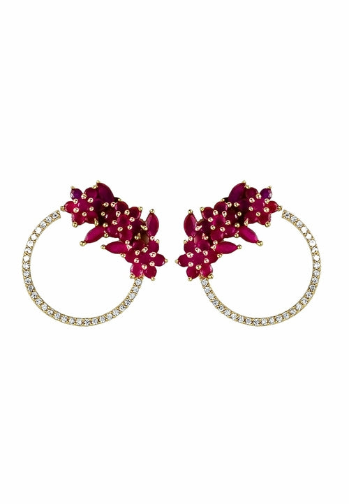 Golden Salamander Earrings