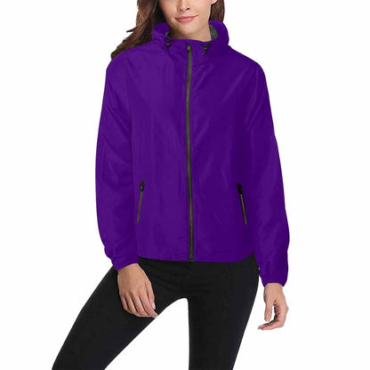 Indigo Purple Hooded Windbreaker Jacket - Men / Women