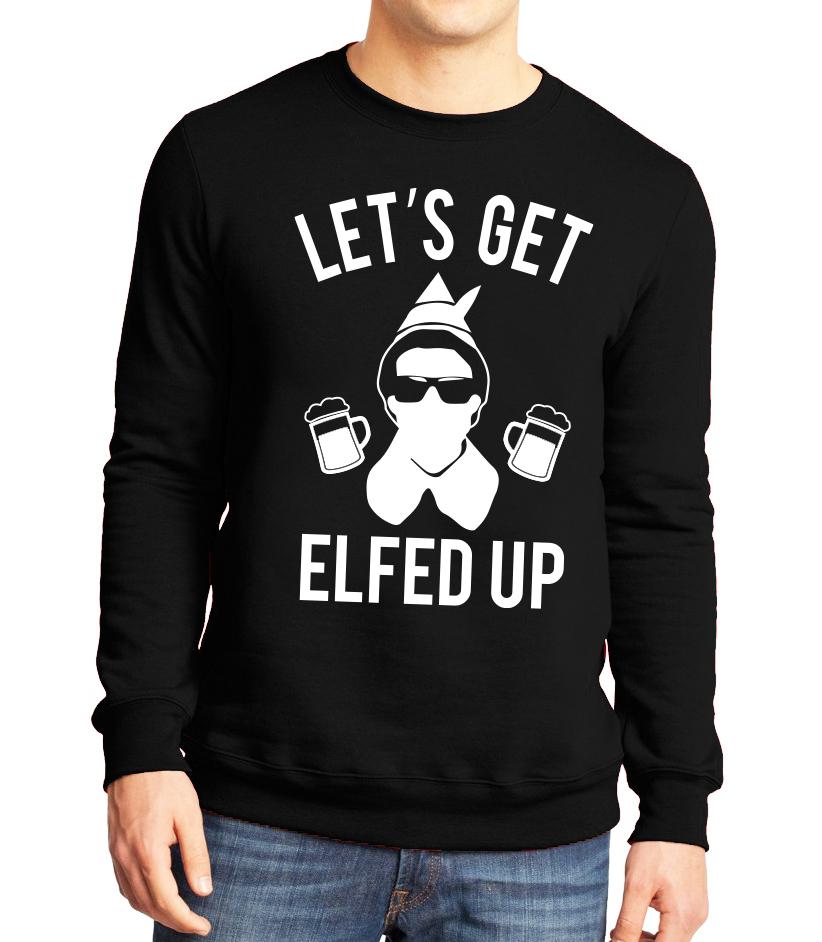 Let's Get Elfed Up Christmas Sweater Unisex Mugs