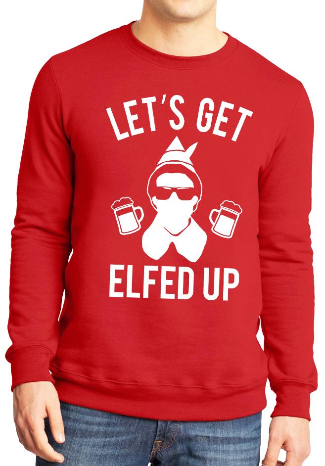 Let's Get Elfed Up Christmas Sweater Unisex Mugs
