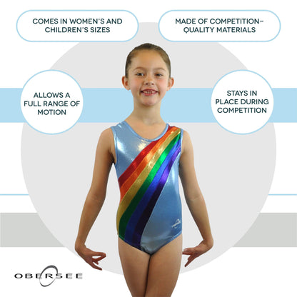 O3GL035 - Obersee Girls Gymnastics Leotard One-Piece Athletic