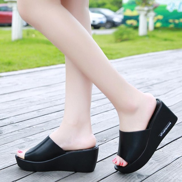 Summer Beach Sandals High Heel Shoes Casual Women
