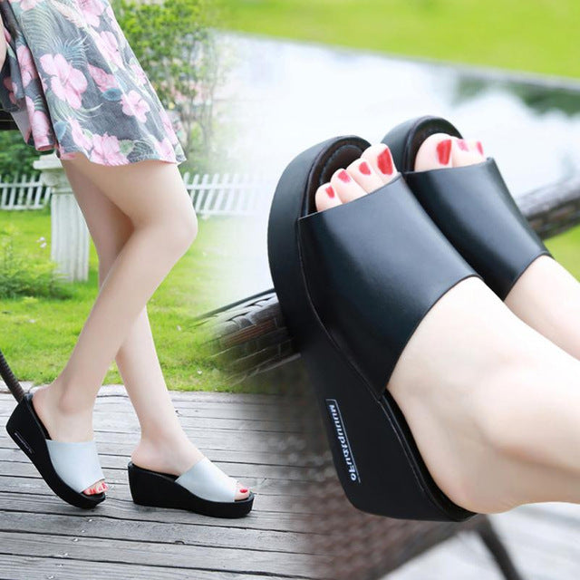 Summer Beach Sandals High Heel Shoes Casual Women