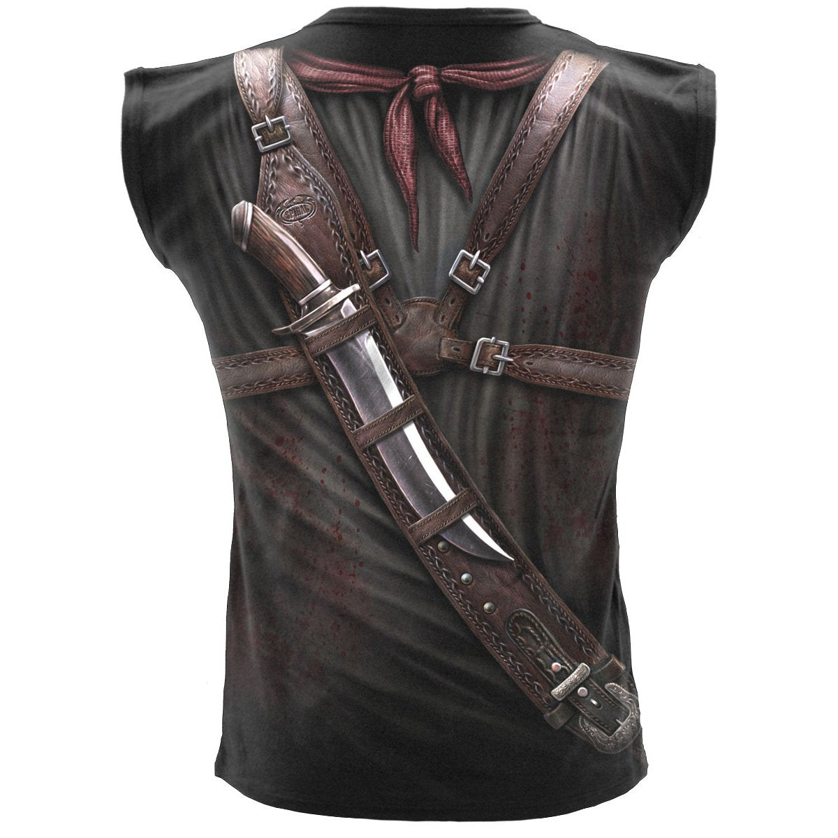HOLSTER WRAP - Allover Sleeveless T-Shirt Black