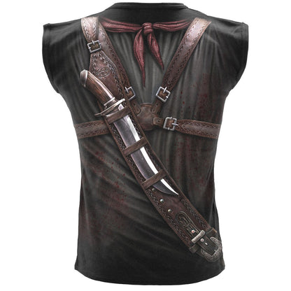 HOLSTER WRAP - Allover Sleeveless T-Shirt Black