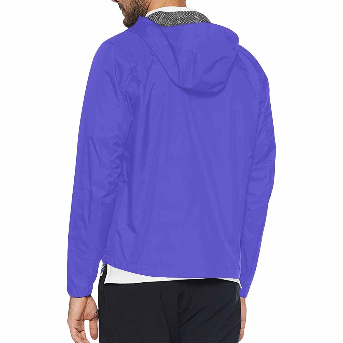 Blue Iris Hooded Windbreaker Jacket - Men / Women
