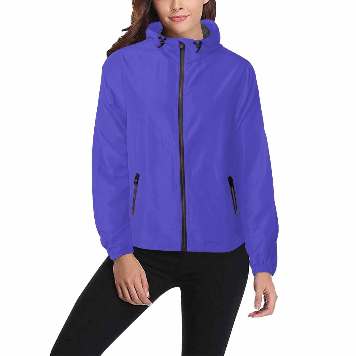 Blue Iris Hooded Windbreaker Jacket - Men / Women