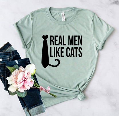 DT0180 Real Man Like Cat Shirt