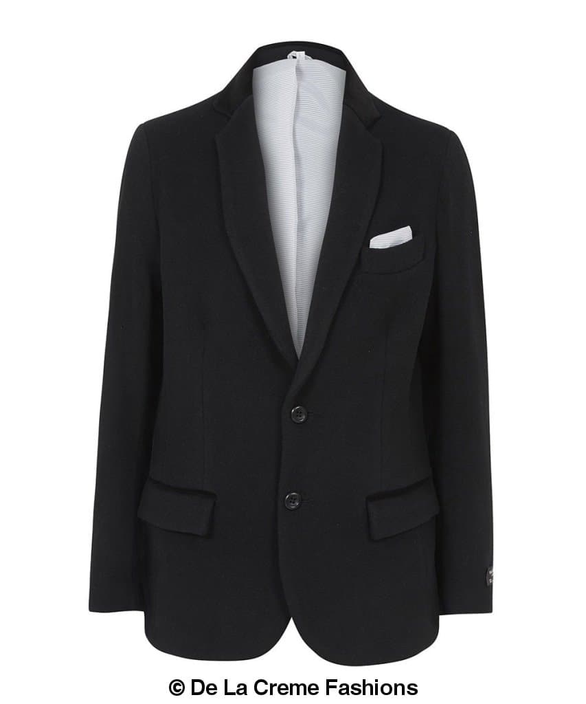 De La Creme MAN - Mens Luxury Wool Blend Jacket Velvet Trim
