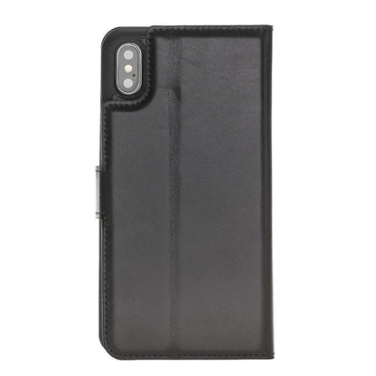 Apple iPhone X Series Detachable Leather Wallet Case - MW