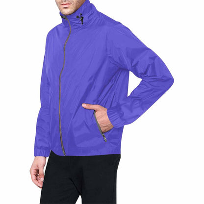 Blue Iris Hooded Windbreaker Jacket - Men / Women