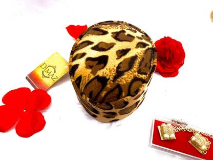 Animal skin mens hat/cap, african men’s hat/ wedding accessories