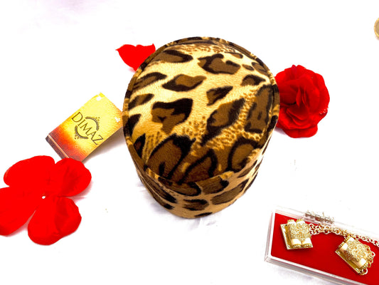 Animal skin mens hat/cap, african men’s hat/ wedding accessories