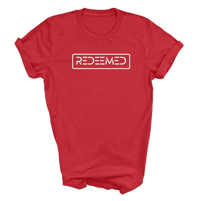 Mens Unisex T-shirt Graphic Black S-5xl, Redeemed
