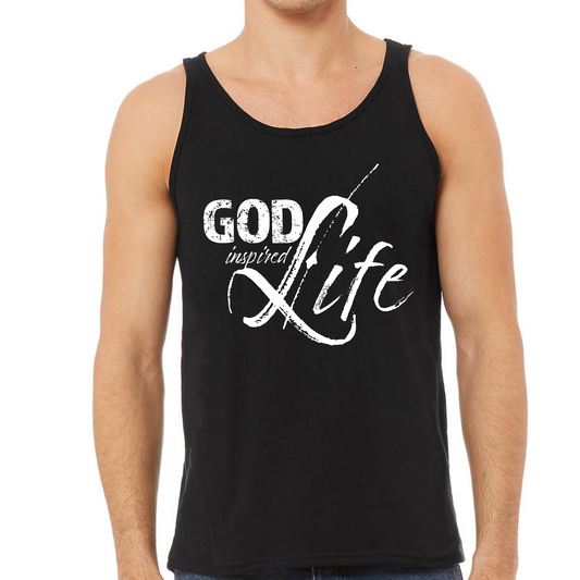 Mens Tank Top Fitness Shirt God Inspired Life