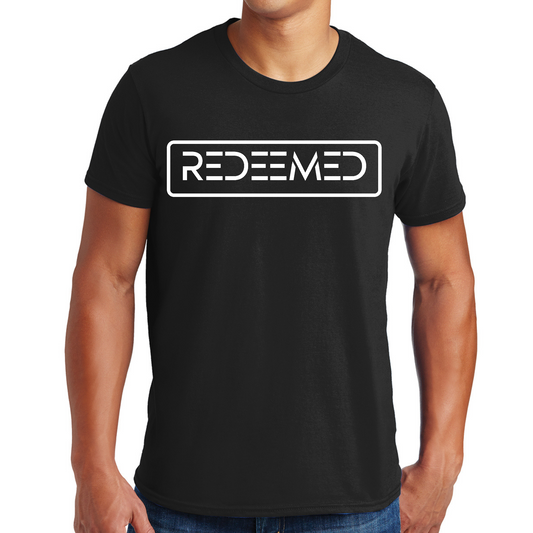 Mens Unisex T-shirt Graphic Black S-5xl, Redeemed