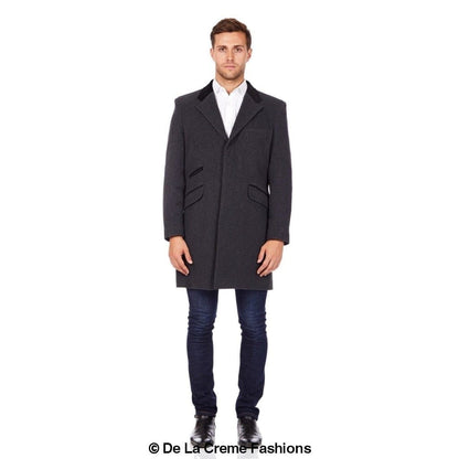 Mens Peaky Blinders Retro Mod Covert Coat