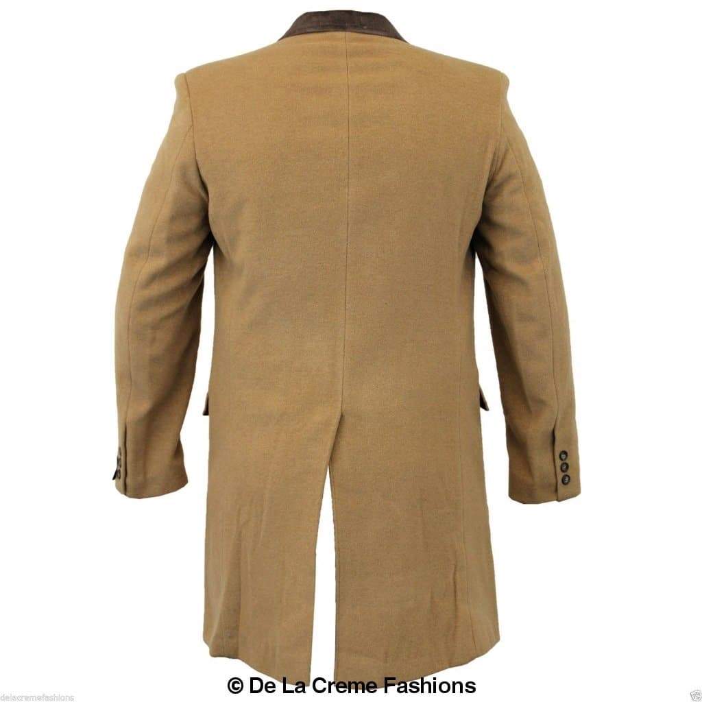 Mens Peaky Blinders Retro Mod Covert Coat