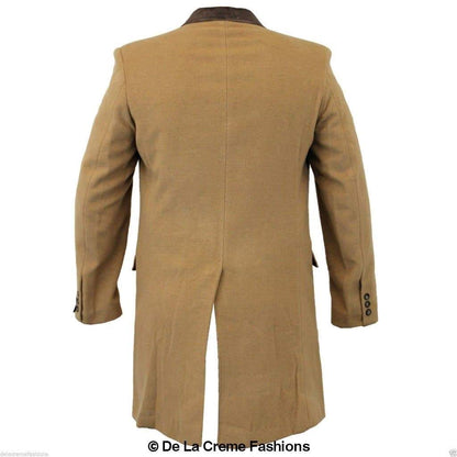 Mens Peaky Blinders Retro Mod Covert Coat