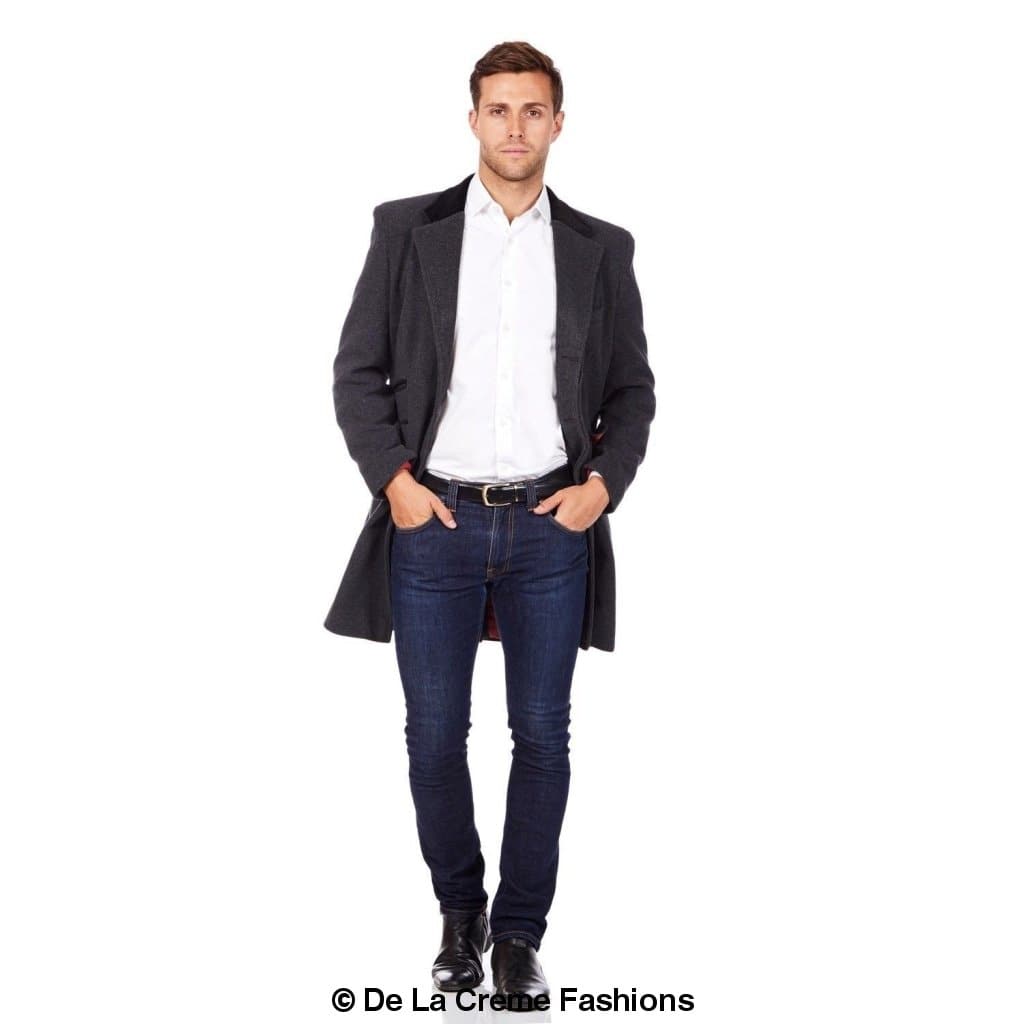 Mens Peaky Blinders Retro Mod Covert Coat