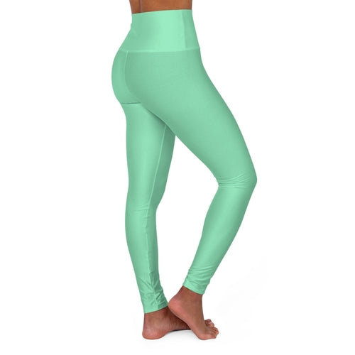 Womens High-waist Fitness Legging Yoga Pants, Seafoam Green